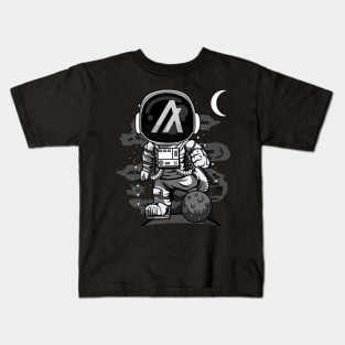 Astronaut Algorand ALGO Coin To The Moon Crypto Token Cryptocurrency Wallet Birthday Gift For Men Women Kids Kids T-Shirt